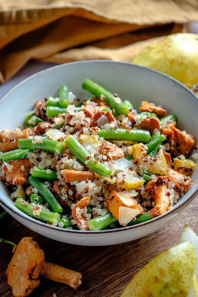 Quinoa Pfanne mit Pfifferlingen und Bohnen02