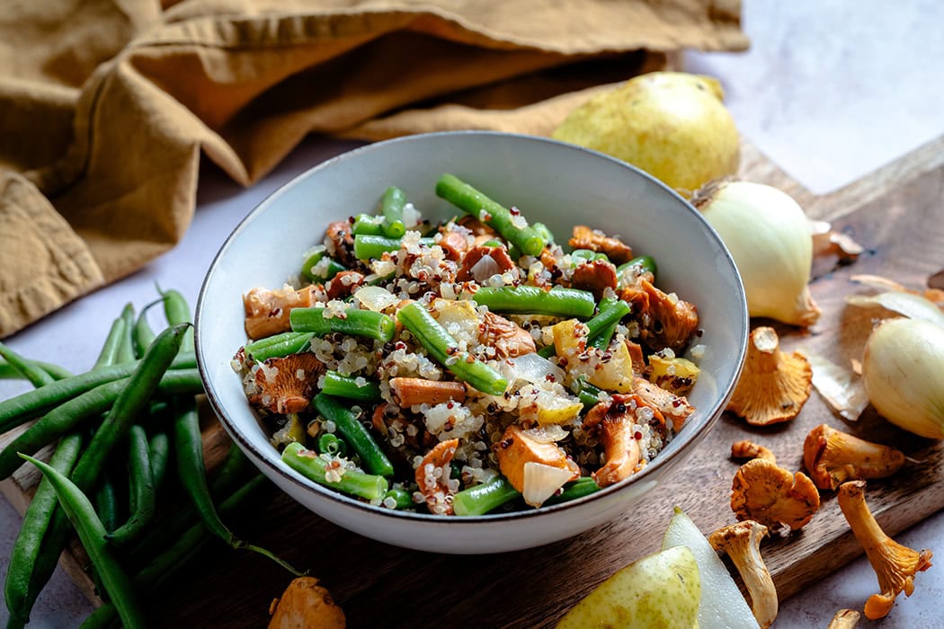 Quinoa Pfanne mit Pfifferlingen und Bohnen03