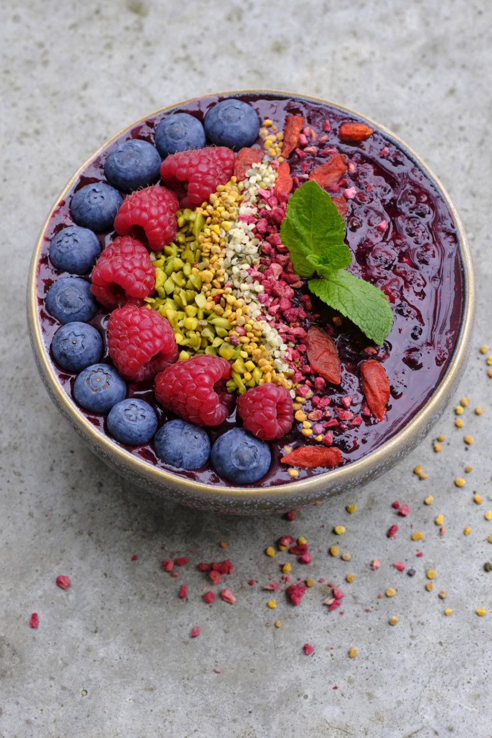 Rezept: Açaí-Bowl ohne Banane - Projekt: Gesund leben