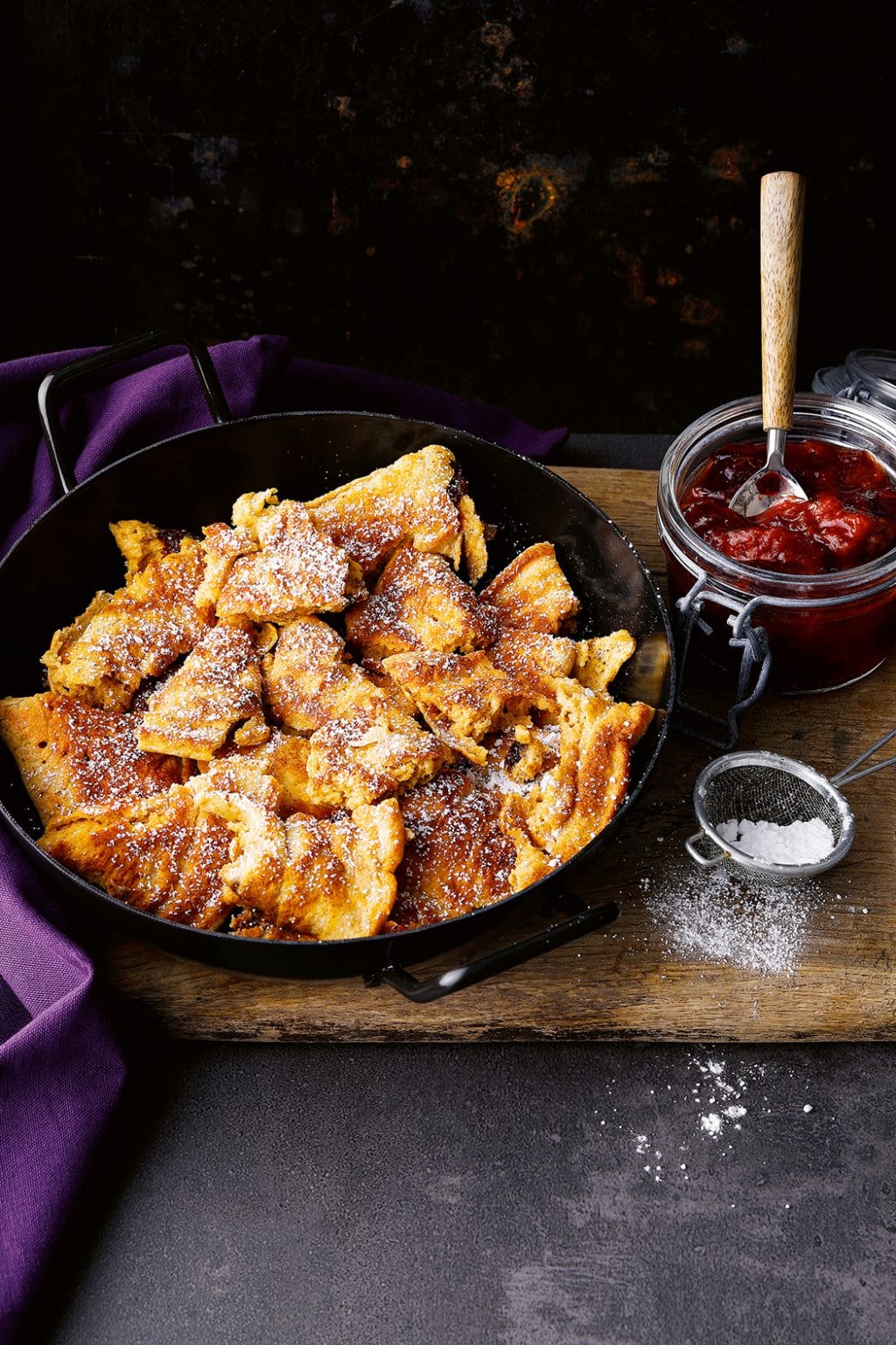 Kaiserschmarrn mit Zwetschgenröster ohne Zucker